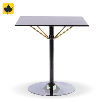 میز تک پایه مربعی با رویه فلزی نهالسان