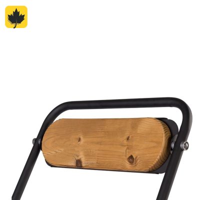 صندلی فلزی تاشو با رویه چوبی فرم دار نهالسان